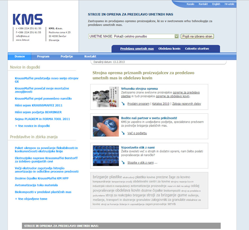 KMS, plastics processing and metalworking machines